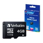 （まとめ） バーベイタム microSDHCカード 4GB Class4 MHCN4GYVZ1 1枚 【×4セット】