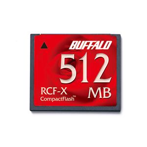 （まとめ） バッファロー コンパクトフラッシュ 512MB RCF-X512MY 1枚 【×2セット】