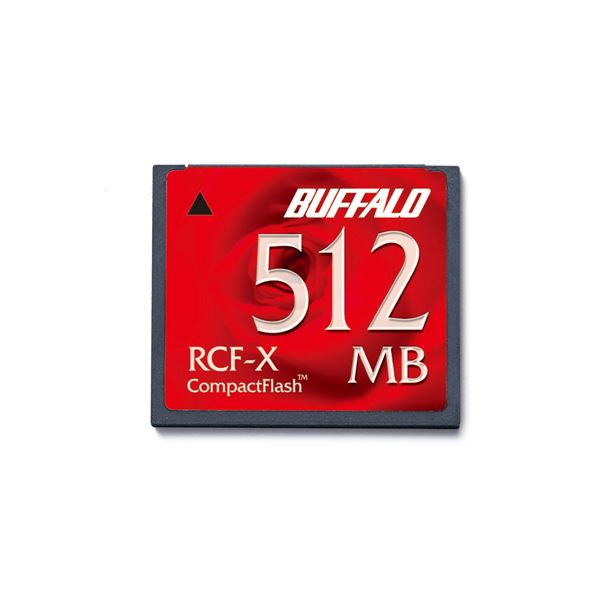 (まとめ) バッファロー コンパクトフラッシュ 512MB RCF-X512MY 1枚 (×2セット) b04