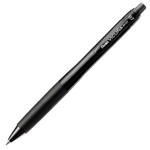 （まとめ） ぺんてる 油性ボールペン ビクーニャ エックス 0.7mm 黒 BX107A-A 1本 【×60セット】 - 拡大画像