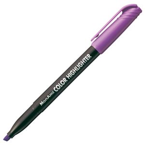（まとめ） モナミ 蛍光ペン COLOR HIGHLIGHTER シングルタイプ 紫 20105 1本 【×80セット】 - 拡大画像