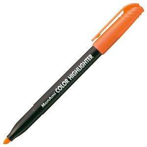 （まとめ） モナミ 蛍光ペン COLOR HIGHLIGHTER シングルタイプ 橙 20102 1本 【×80セット】 - 拡大画像