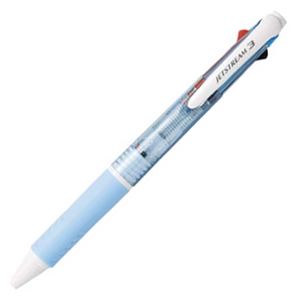 （まとめ） 三菱鉛筆 3色ボールペン ジェットストリーム 0.7mm （軸色 水色） SXE340007.8 1本 【×15セット】 - 拡大画像