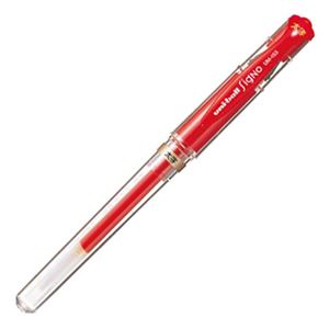 （まとめ） 三菱鉛筆 ゲルインクボールペン ユニボール シグノ 太字 1.0mm 赤 UM153.15 1本 【×40セット】 - 拡大画像