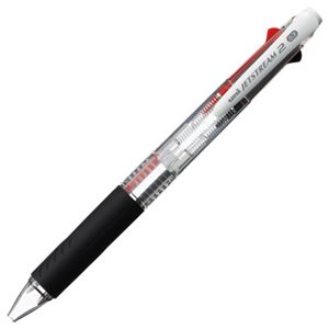（まとめ） 三菱鉛筆 ジェットストリーム 2色ボールペン 0.7mm （軸色 透明） SXE230007.T 1本 【×20セット】 - 拡大画像