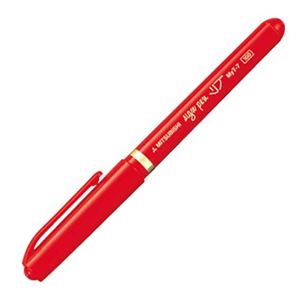 （まとめ） 三菱鉛筆 水性サインペン リブ細字 0.7mm 赤 MYT7.15 1本 【×60セット】 - 拡大画像