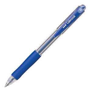 （まとめ） 三菱鉛筆 油性ボールペン VERY楽ノック 極細 0.5mm 青 SN10005.33 1本 【×60セット】 - 拡大画像