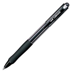 （まとめ） 三菱鉛筆 油性ボールペン VERY楽ノック 太字 1.0mm 黒 SN10010.24 1本 【×60セット】 - 拡大画像