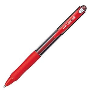 （まとめ） 三菱鉛筆 油性ボールペン VERY楽ノック 太字 1.0mm 赤 SN10010.15 1本 【×60セット】 - 拡大画像