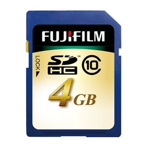 （まとめ） 富士フィルム FUJI SDHCカード 4GB Class10 SDHC-004G-C10 1枚 【×2セット】 - 拡大画像