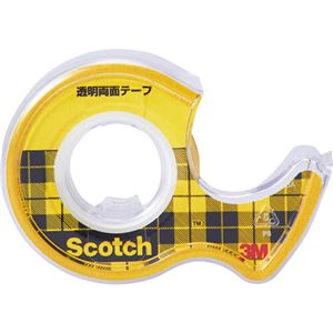 （まとめ） 3M スコッチ 透明両面テープライナーなし 小巻 12mm×6m W-12 1巻 【×10セット】