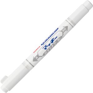 （まとめ） ゼブラ マッキーペイントマーカー細字+極細 白 YYTS20-W 1本 【×30セット】