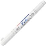 （まとめ） ゼブラ マッキーペイントマーカー細字+極細 白 YYTS20-W 1本 【×30セット】
