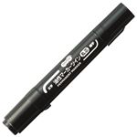 （まとめ） TANOSEE キャップ式油性マーカーツイン 太字（丸芯）+細字 黒 1セット（10本） 【×5セット】