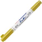 （まとめ） ゼブラ マッキーペイントマーカー細字+極細 金 YYTS20-GO 1本 【×30セット】