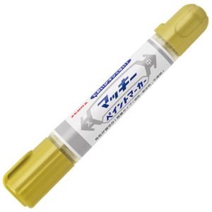 （まとめ） ゼブラ マッキーペイントマーカー太字+中字 金 YYT20-GO 1本 【×30セット】