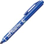 （まとめ） ぺんてる 油性マーカーノック式ハンディS Pentel PEN 細字丸芯 青 NXS15-CP 1本 【×50セット】