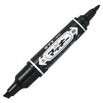 ゼブラ 油性マーカー ハイマッキー角芯太字+丸芯細字 黒 MO-150-MC-BK 1セット（50本）