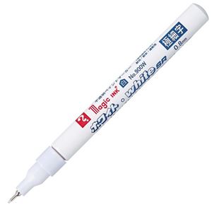 （まとめ） 寺西化学 油性ペイントマーカーマジックインキ ホワイト・white SR No.900W（極細字） M900W 1本 【×30セット】