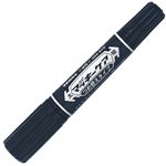 （まとめ） ゼブラ 油性マーカー ハイマッキーケアつめ替えタイプ 太字+細字 黒 YYT5-BK 1セット（10本） 【×5セット】