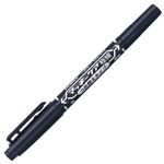 （まとめ） ゼブラ 油性マーカー マッキーケア極細つめ替えタイプ 細字+極細 黒 YYTS5-BK 1本 【×50セット】