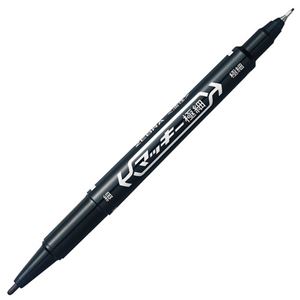 ゼブラ 油性マーカー マッキー極細丸芯細字+極細 黒 MO-120-MC-BK 1セット（50本）