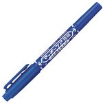 （まとめ） ゼブラ 油性マーカー マッキーケア極細つめ替えタイプ 細字+極細 青 YYTS5-BL 1セット（10本） 【×5セット】