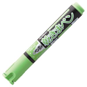 （まとめ） シヤチハタ 油性マーカー アートライン乾きまペン 中字・丸芯 黄緑 K-177N 1本 【×30セット】