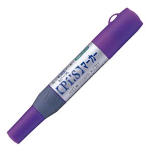 （まとめ） 三菱鉛筆 油性マーカーピースマーカー詰替えタイプ 太字+細字 紫 PA152TR.12 1本 【×50セット】