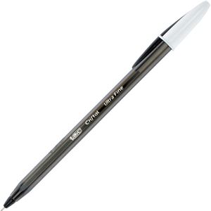 （まとめ） BIC クリスタルエクストラスムース0.7mm 黒 CSTEXSM07BLK 1箱（12本） 【×5セット】