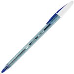 （まとめ） BIC クリスタルエクストラスムース0.7mm 青 CSTEXSM07BLU 1箱（12本） 【×5セット】