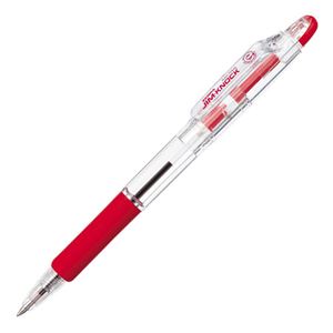 ゼブラ 油性ボールペン ジムノック0.7mm 赤 KRB-100-R 1セット（100本）