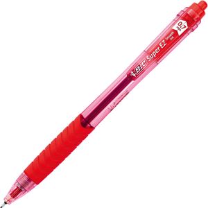 （まとめ） BIC スーパーEZノック 0.7mm赤 SEZRT07RED 1本 【×100セット】