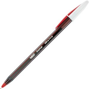 （まとめ） BIC クリスタルエクストラスムース0.7mm 赤 CSTEXSM07RED 1箱（12本） 【×5セット】