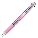 （まとめ） 三菱鉛筆 3色ボールペン クリフター0.7mm （軸色 透明ピンク） SE3304T.13 1本 【×30セット】