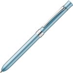 （まとめ） TANOSEE 多機能筆記具3ファンクションスリムメタルf シルバーブルーマイカ 1本 【×5セット】