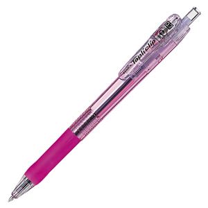 （まとめ） ゼブラ 油性ボールペン タプリクリップ0.7mm 黒 （軸色 ピンク） BN5-P 1本 【×50セット】