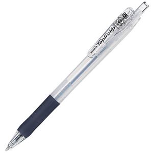 （まとめ） ゼブラ 油性ボールペン タプリクリップ0.7mm 黒 （軸色 白） BN5-W 1本 【×50セット】