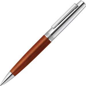 （まとめ） ゼブラ エマルジョンボールペンフィラーレWD ツイスト式 ウッドシルバー P-BA77-WDS 1本 【×3セット】