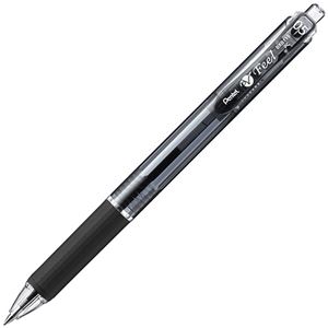 （まとめ） ぺんてる 油性ボールペン ビクーニャフィール 0.5mm 黒 BXB-115A 1本 【×50セット】