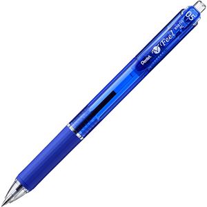 （まとめ） ぺんてる 油性ボールペン ビクーニャフィール 0.5mm 青 BXB-115C 1セット（10本） 【×5セット】