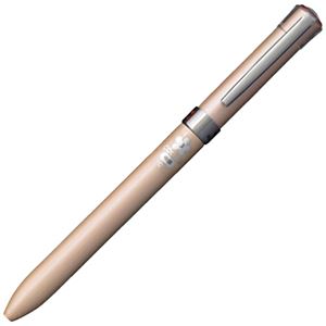 （まとめ） 三菱鉛筆 ジェットストリーム Fシリーズ3色油性ボールペン 0.5mm （軸色 シルキーゴールド） SXE360105.25 1本 【×5セット】
