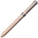 （まとめ） 三菱鉛筆 ジェットストリーム Fシリーズ3色油性ボールペン 0.5mm （軸色 シルキーゴールド） SXE360105.25 1本 【×5セット】