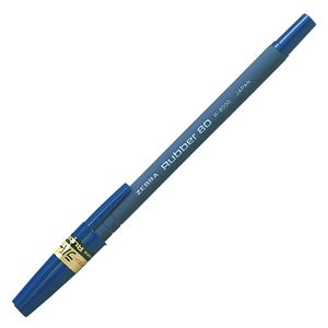 （まとめ） ゼブラ 油性ボールペン ラバー800.7mm 青 R-8000-BL 1箱（10本） 【×10セット】
