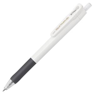（まとめ） ゼブラ タプリホールドクリップ0.7mm 黒 （軸色：白） P-BN40-W 1本 【×50セット】