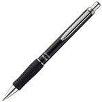（まとめ） TANOSEEノック式油性ボールペン（なめらかインク） ハイグレード 0.7mm 黒 （軸色：ブラック） 1本 【×10セット】