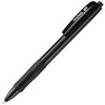 （まとめ） TANOSEE ノック式油性ボールペン0.7mm 黒 （軸色：黒） 1箱（10本） 【×10セット】
