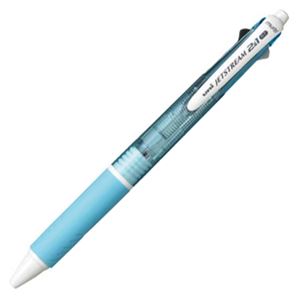 三菱鉛筆 多機能ペンジェットストリーム2＆1 0.7mm （軸色：水色） MSXE350007.8 1セット（10本）