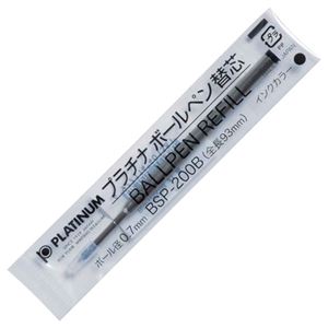 （まとめ） プラチナ ボールペン替芯ステンレスチップ 0.7mm 黒 BSP-200B#1 1本 【×30セット】