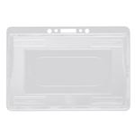 （まとめ） ライオン事務器 名札用ホルダー ヨコ型ハードタイプ（IDカード2枚用） N216H-2P 1パック（2枚） 【×10セット】